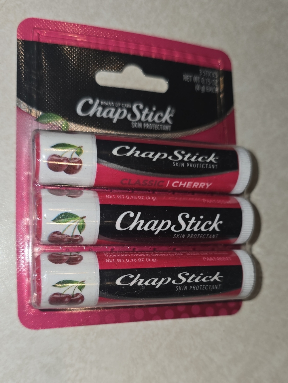Cherry Chapstick 3 Pack